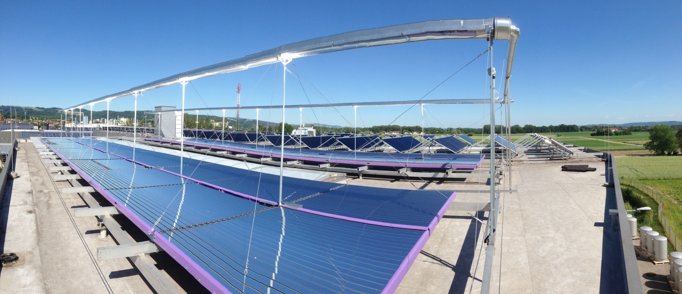 solar steam system by Fresnex and Ecotherm